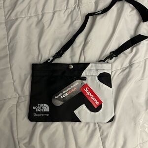 The North Face Black and White Belt Bag